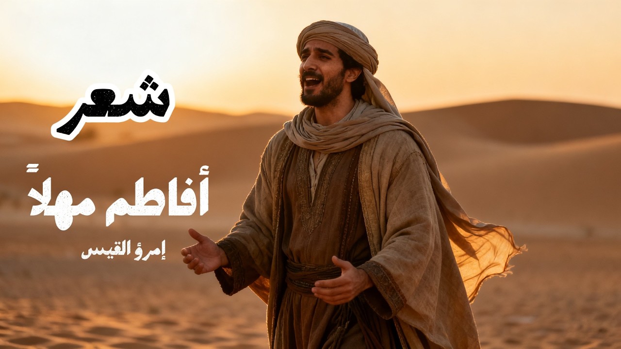 أفاطم مهلاً / من روائع إمرؤ القيس / شعر جاهلي