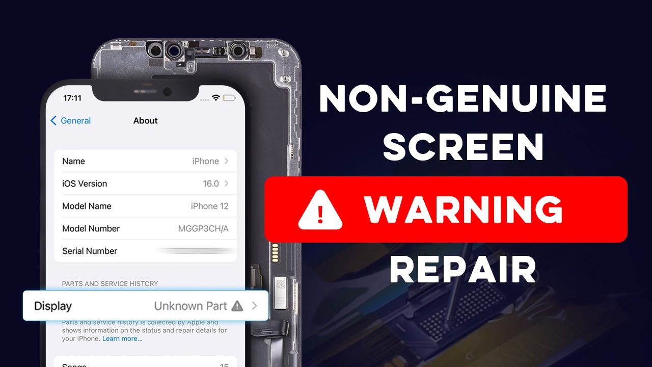 Как удалить предупреждение о неоригинальном экране iPhone (11–12) от Aftermarket Screens