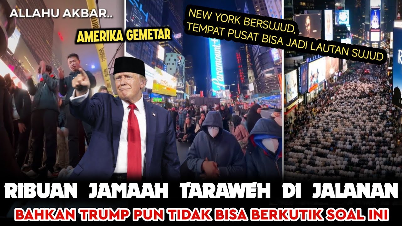 TARAWEH HARI PERTAMA DI NEW YORK SEPADAT INI‼️UDAH KAYA DI INDO SAJA 