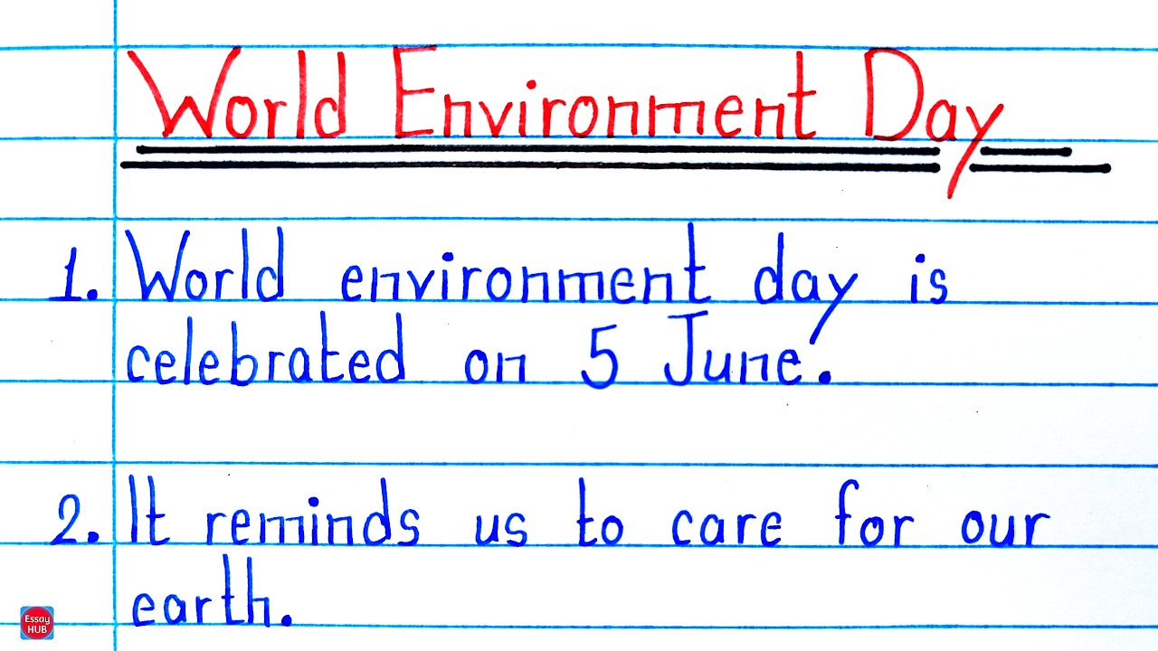 10 Lines on Environment Day in English | 5 June Essay | World Environment Day 2026 | Best Essay