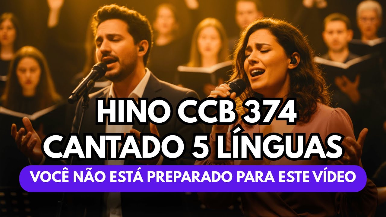 🔥 ESTE HINO FOI CANTADO EM 5 LÍNGUAS E O RESULTADO É CELESTIAL - Hino CCB 374 Hinário 5