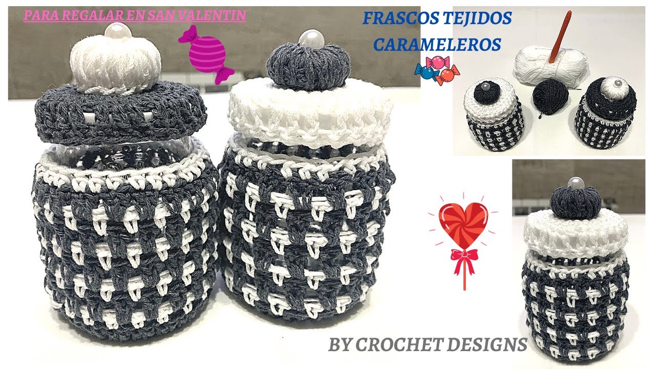 FUNDA PARA FRASCOS A CROCHET PASO A PASO MUY FACIL 🌺💖🥰