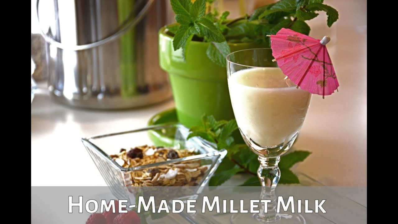 Learn how to make non-dairy milk from millet
