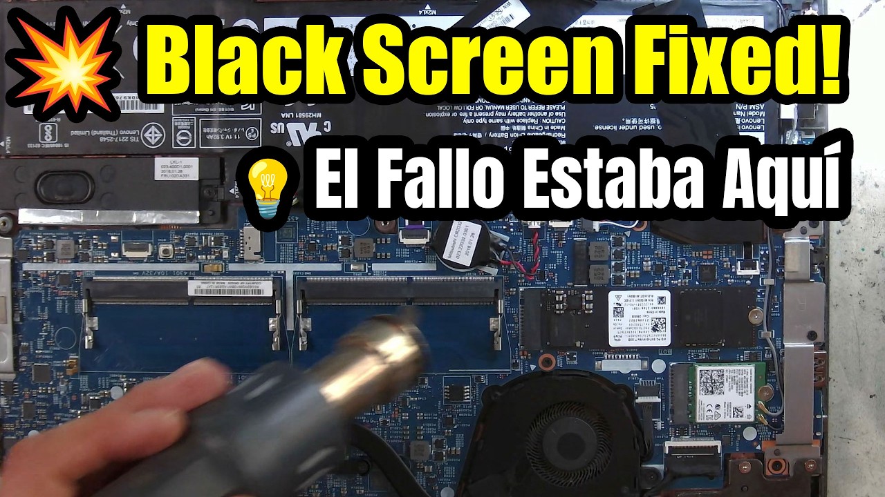 👉 Microsoldadura RAM en Lenovo ThinkPad L380 Yoga 💻 Pantalla negra y cuelgues al mover el equipo