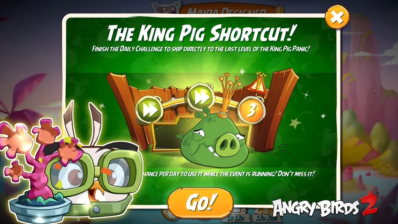 Angry Birds 2 DC Bomb Blast Rooms (4-5-6) + King Pig Shortcut 6 Rooms with new flock member shade 🤩