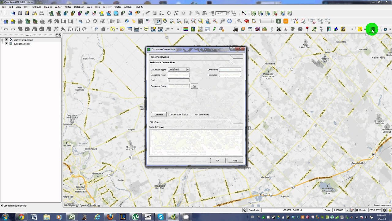 Qgis - Using eVis Plugin