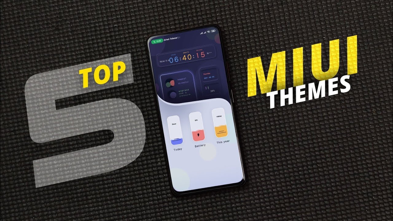 Best MIUI 12 Theme with Charging Animation & Boot Animation