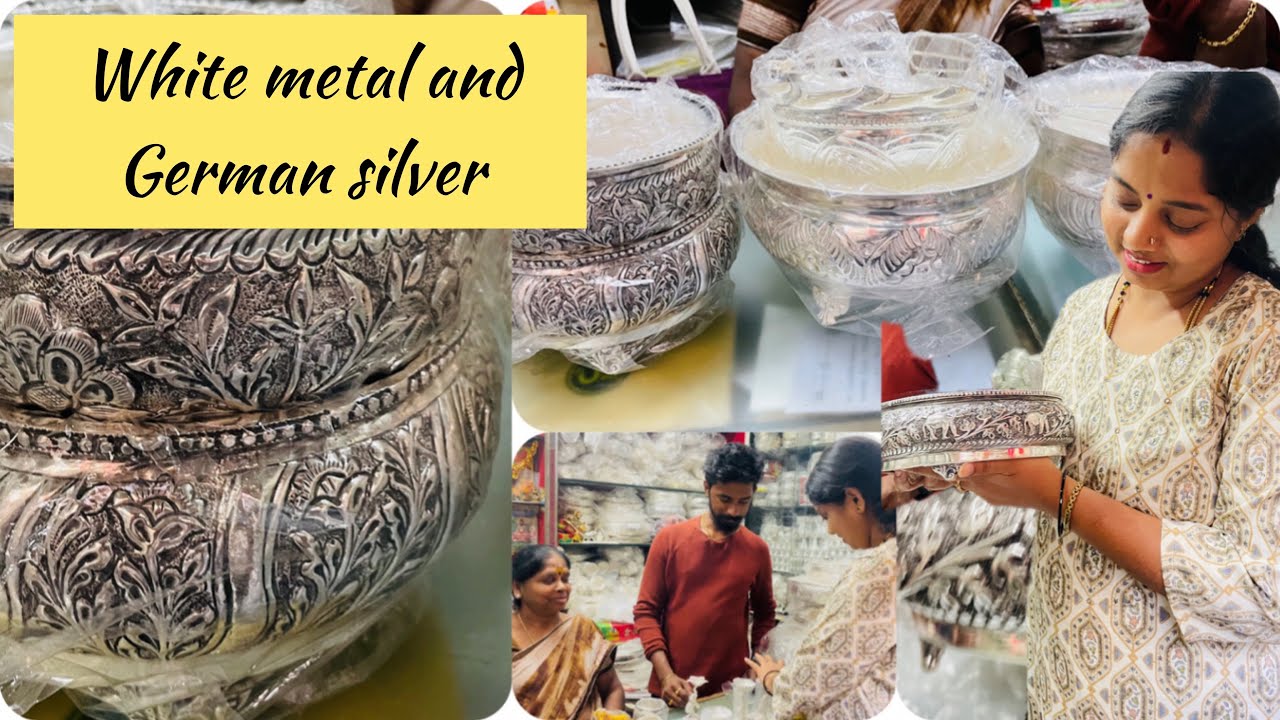 German Silver & White Metal Whole Saler'S In Chickpet Bangalore Nagarthpet Main Road Gift Items￼🧿🧿