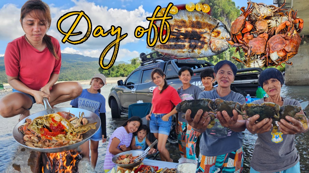 Kainan sa ilog alimango talangka at hipon busog ang mga ladies | Buhay Probinsya | Mindoro 