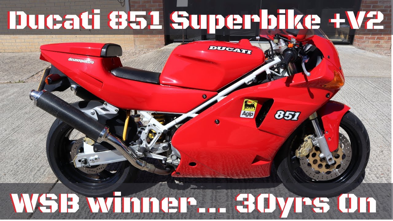 Ducati 851 Superbike ,WSB Winner 30 years on vs Panigale V2, what's this classic bike like now?