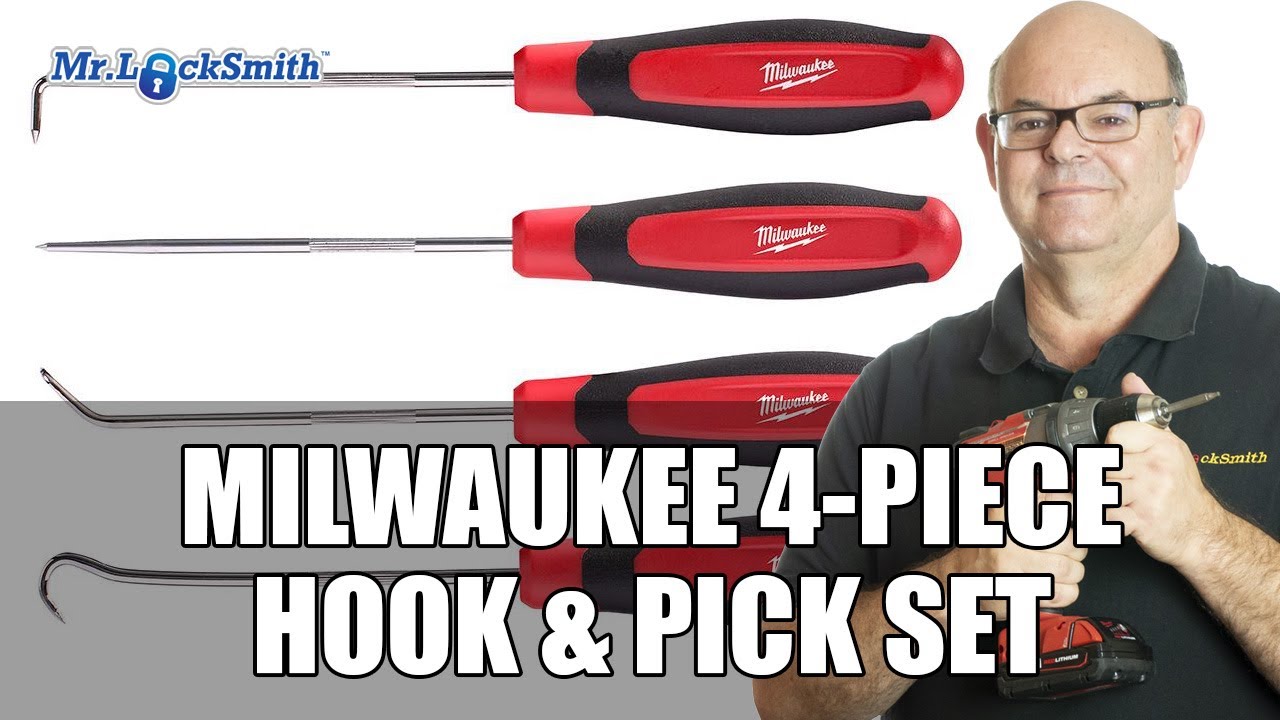 Milwaukee 4 Piece Hook & Pick Set | Mr. Locksmith&trade;
