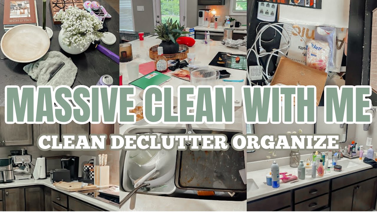 MASSIVE COMPLETE DISASTER DECLUTTER CLEAN ORGANIZE | EXTREME CLEANING MOTIVATION |2025 CLEAN WITH ME