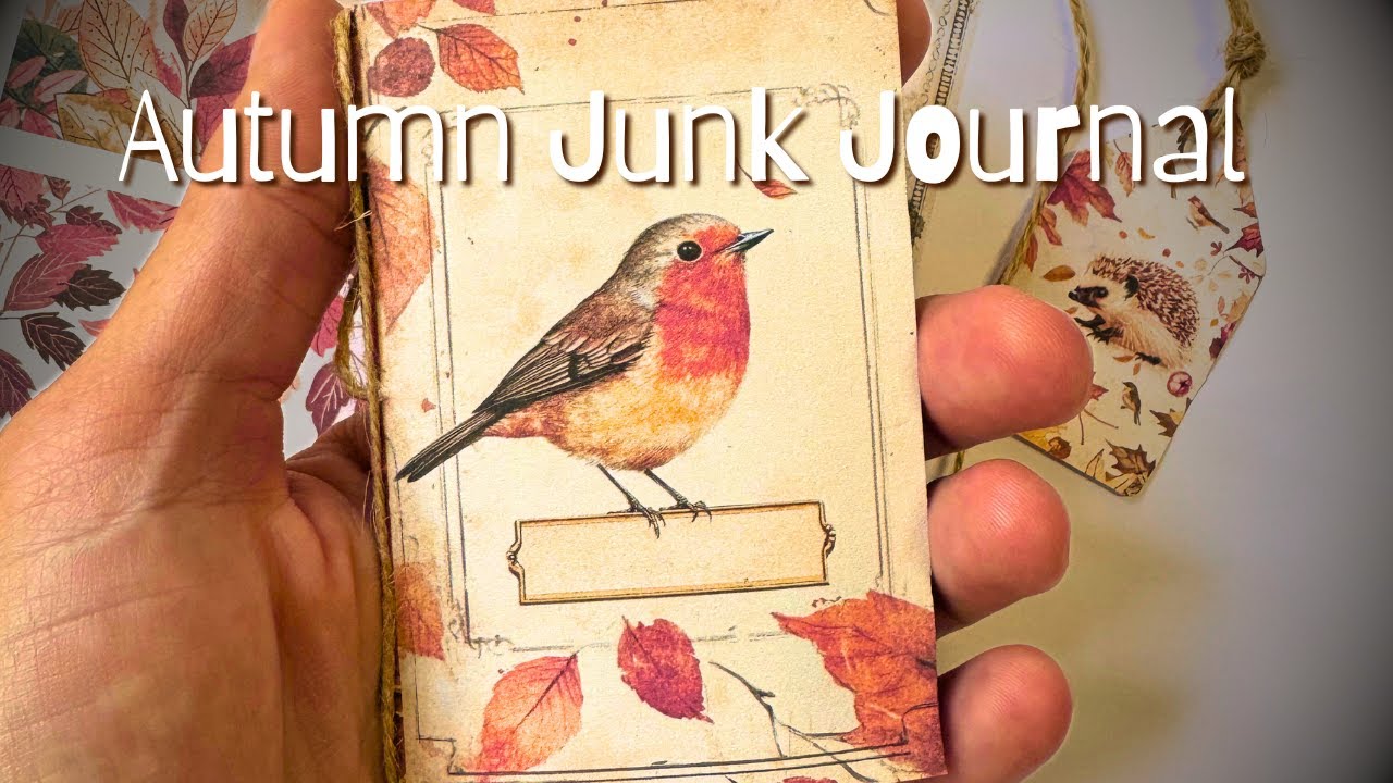 🍂 Mini Autumn Junk Journal Kit & Flip Through | DIY Crafting Inspiration!
