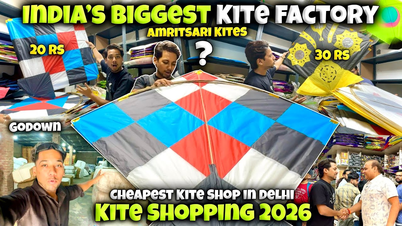 Biggest Wholesale Kite Shop Delhi | Kite Shopping Vlog 2026 | Patangbazi & Kites Vlog | Kite Market