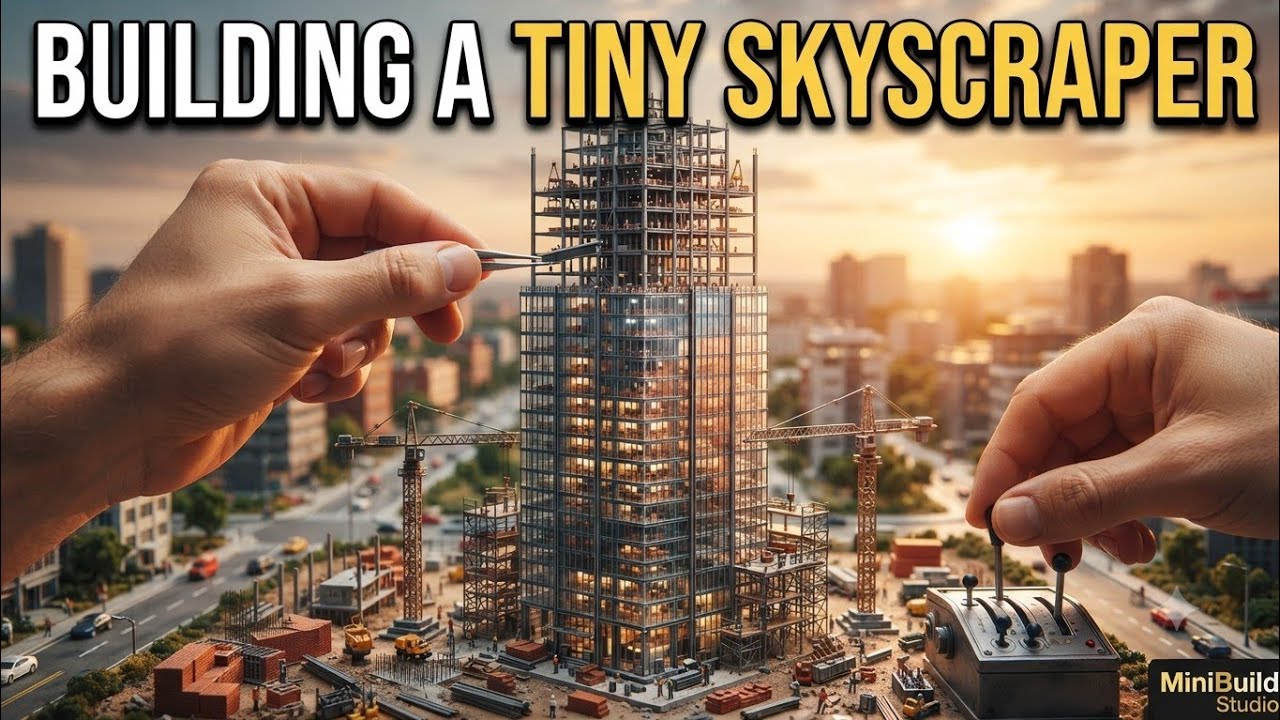 From Dirt to Sky | Hyper-Realistic Miniature Skyscraper Construction Timelapse