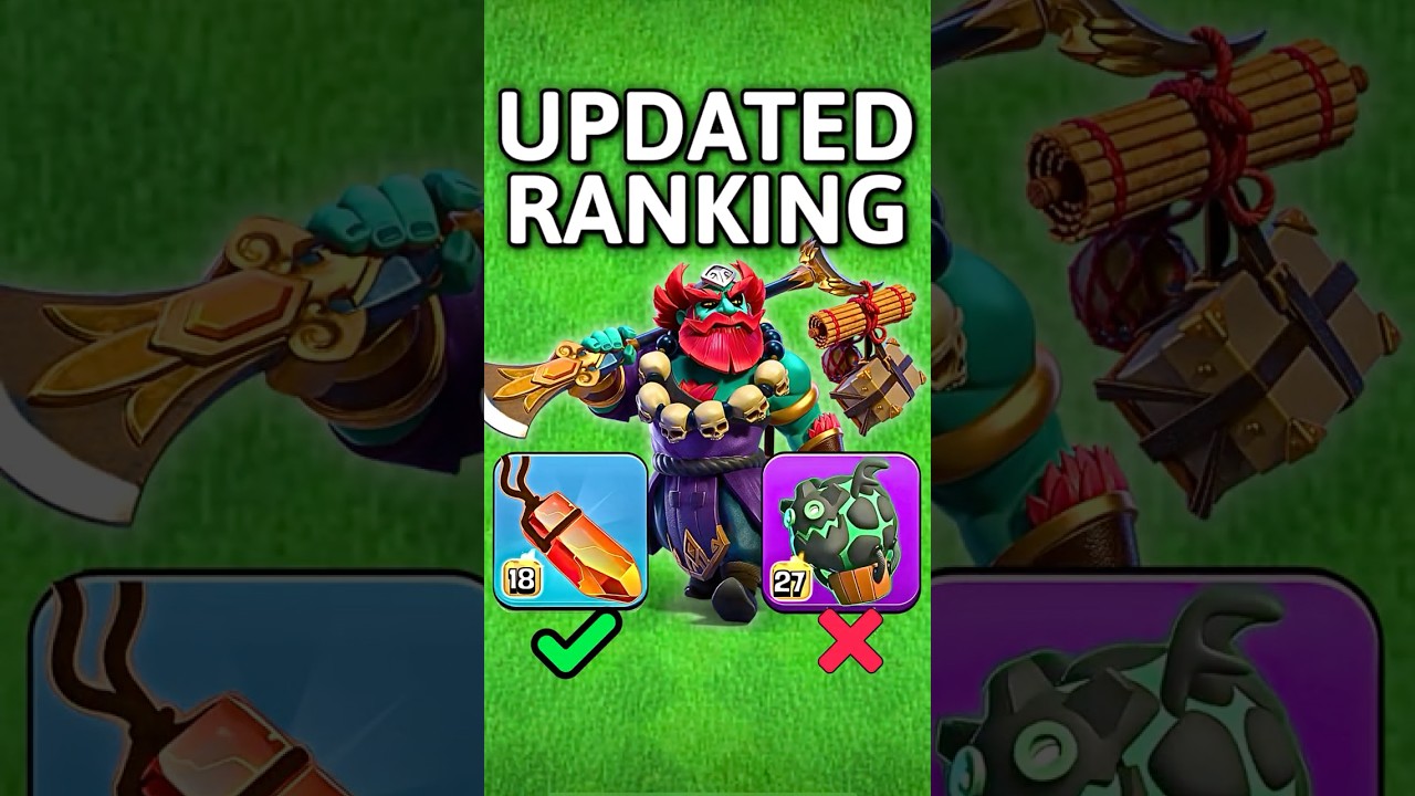Рейтинг 2026 года: всё снаряжение героя Великого Стража #clashofclans