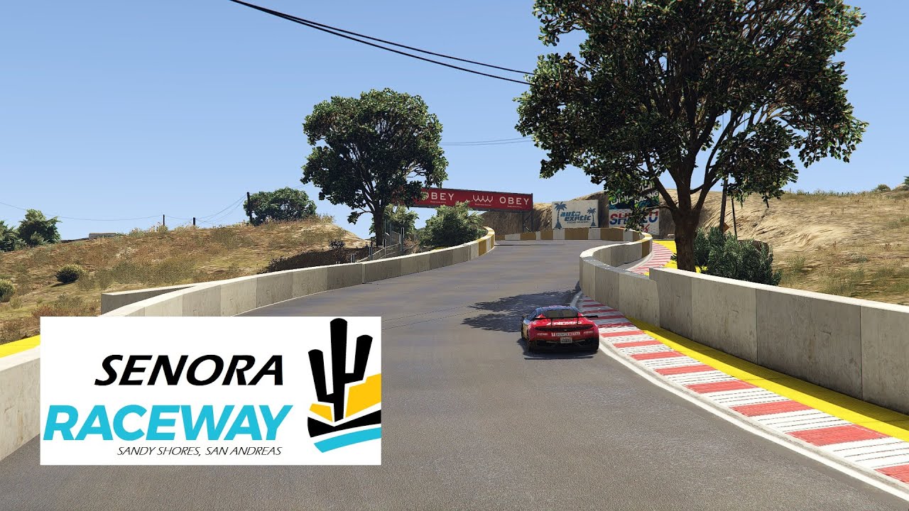 GTA V Motorsport - Realistic race tracks - SENORA RACEWAY