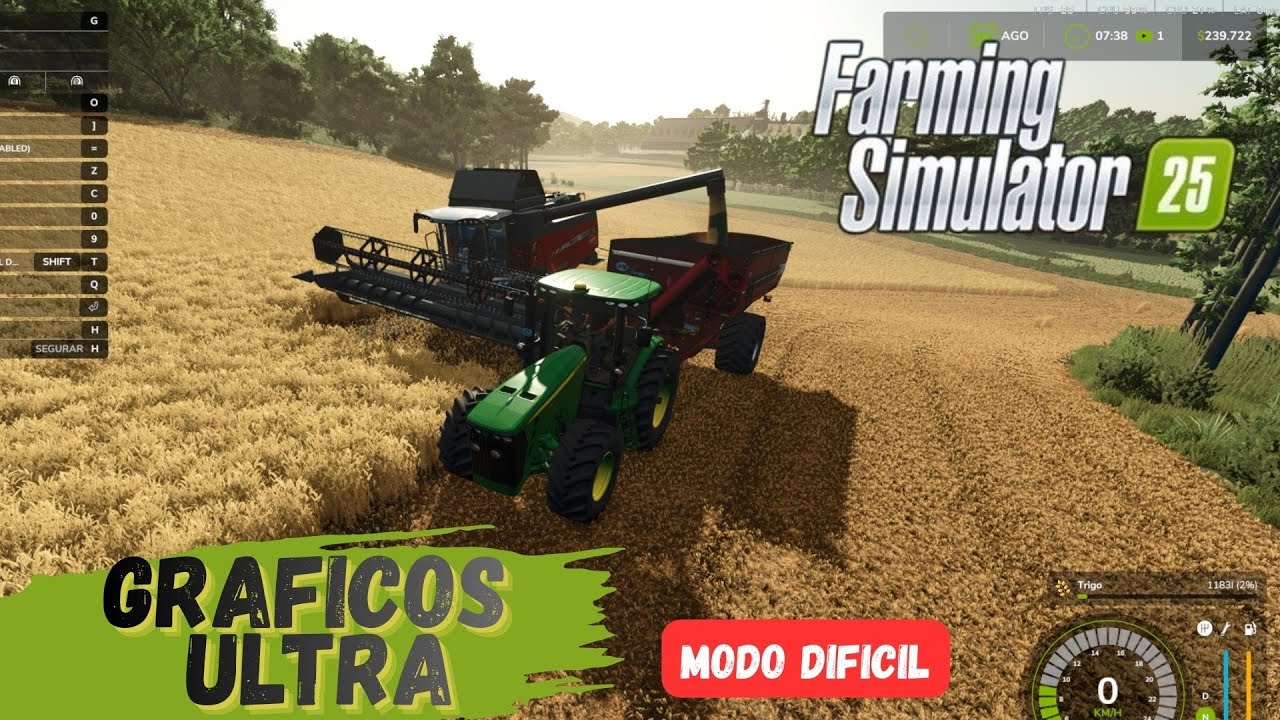 PRIMEIRA COLHEITA FARMING SIMULADOR 25 MAPA TURVO BR #02