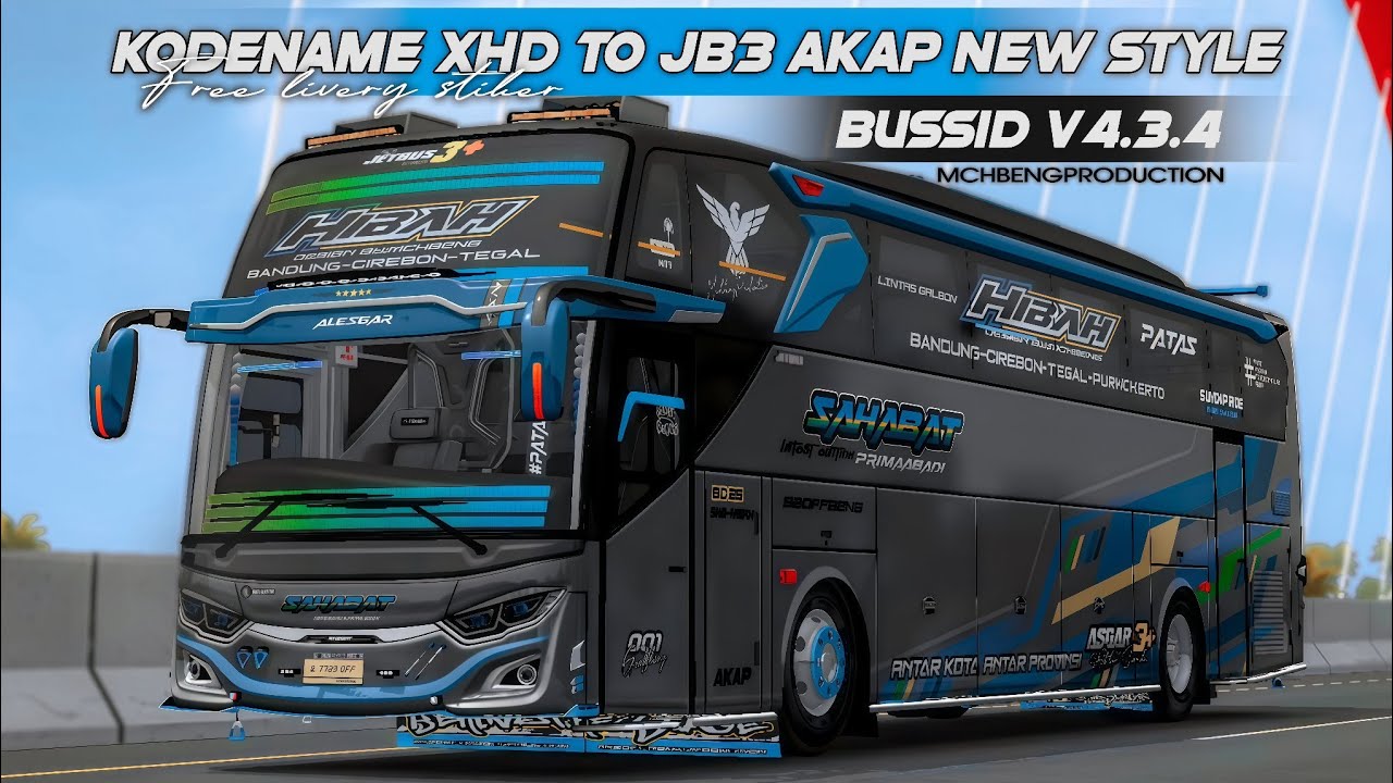 share KODENAME ACC XHD TO JB3 SPESIAL AKAP NEW STYLE Free Livery  | BUSSID V4.3.4