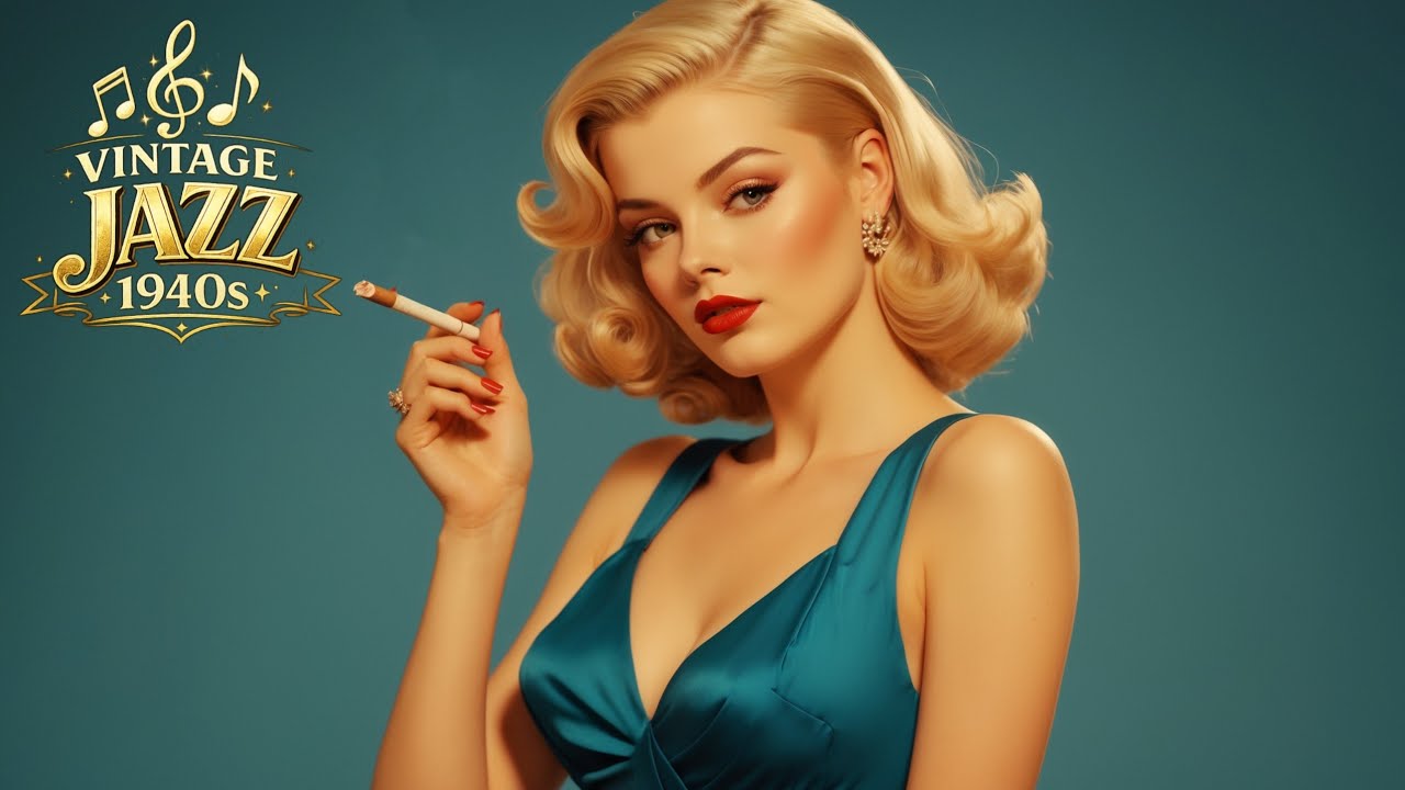 Vintage Jazz Bar Atmosphere 🌙 Winter Nights 1930s Swing Music Cozy Mood