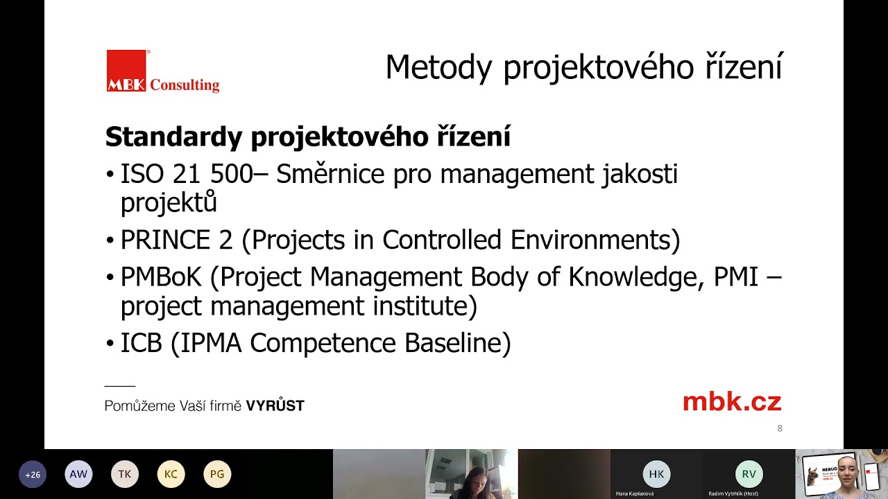 Záznam z webináře: Projektové řízení