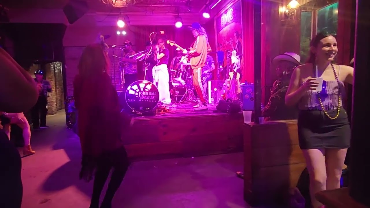 2026 02 17 22 19 11 Barbara dancing at BMC on Decatur St, New Orleans, Louisiana.