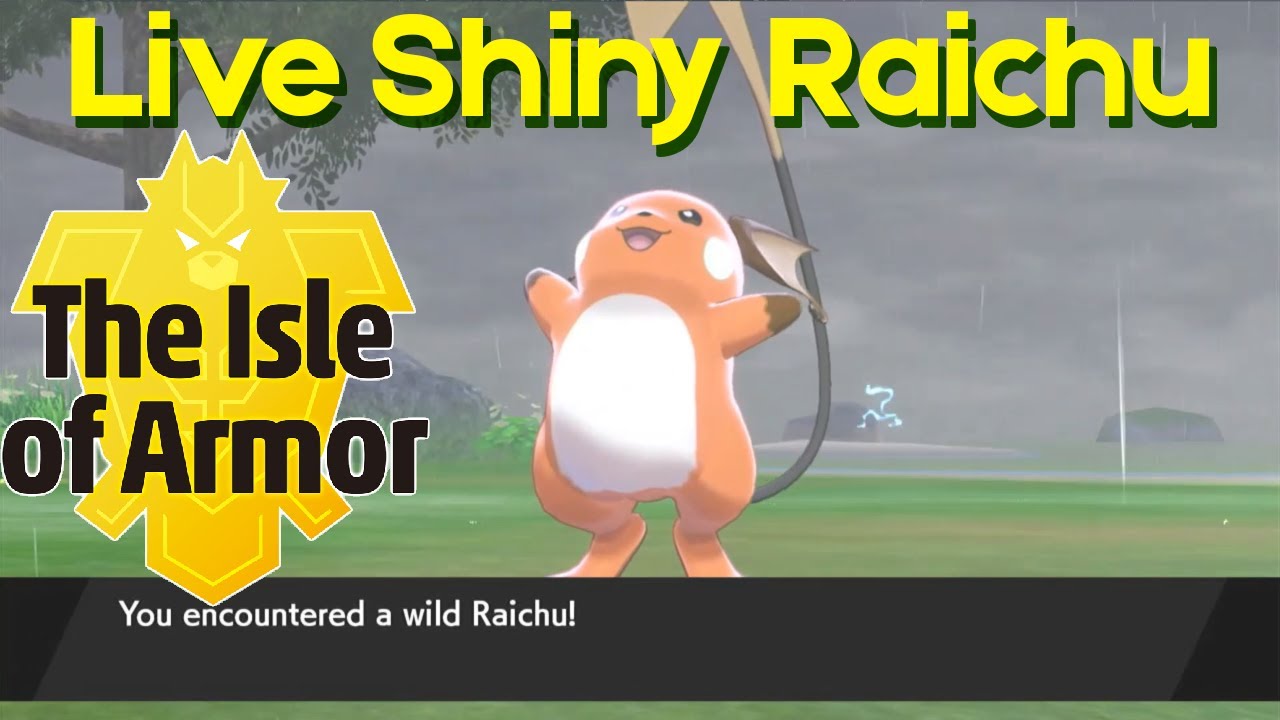 Shiny Raichu on the Isle of Armor - 632 Soft Resets