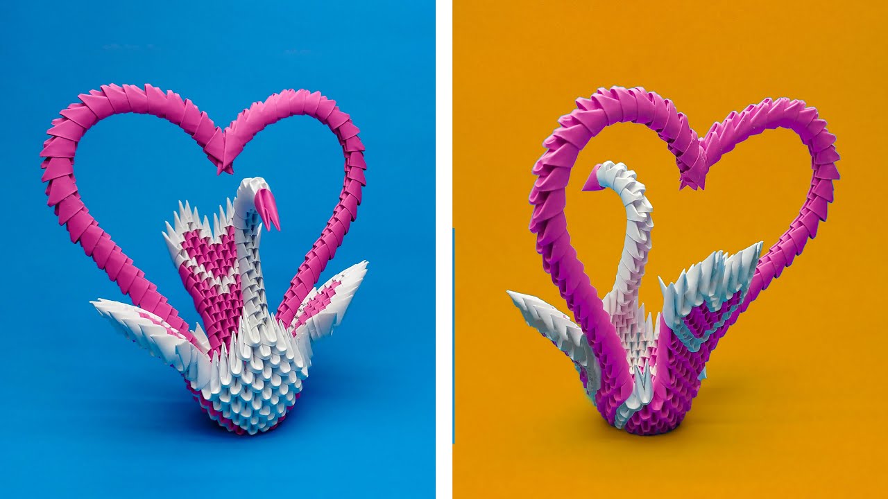 Make a Stunning 3D Origami Heart Peacock