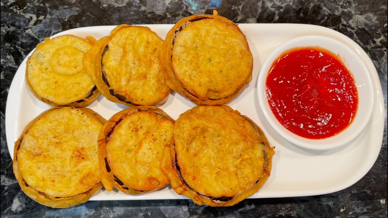 Keema Stuffed Eggplant Pakora | قیمہ بھرے بینگن کے پکوڑے | Zaika With Jabeen