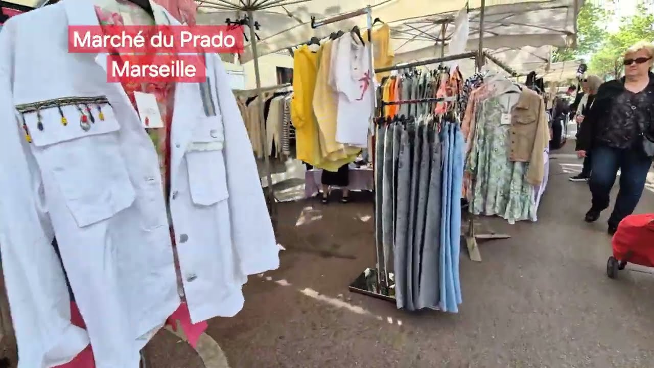 Marché du Prado, quartier du rond point de Castellane, Marseille