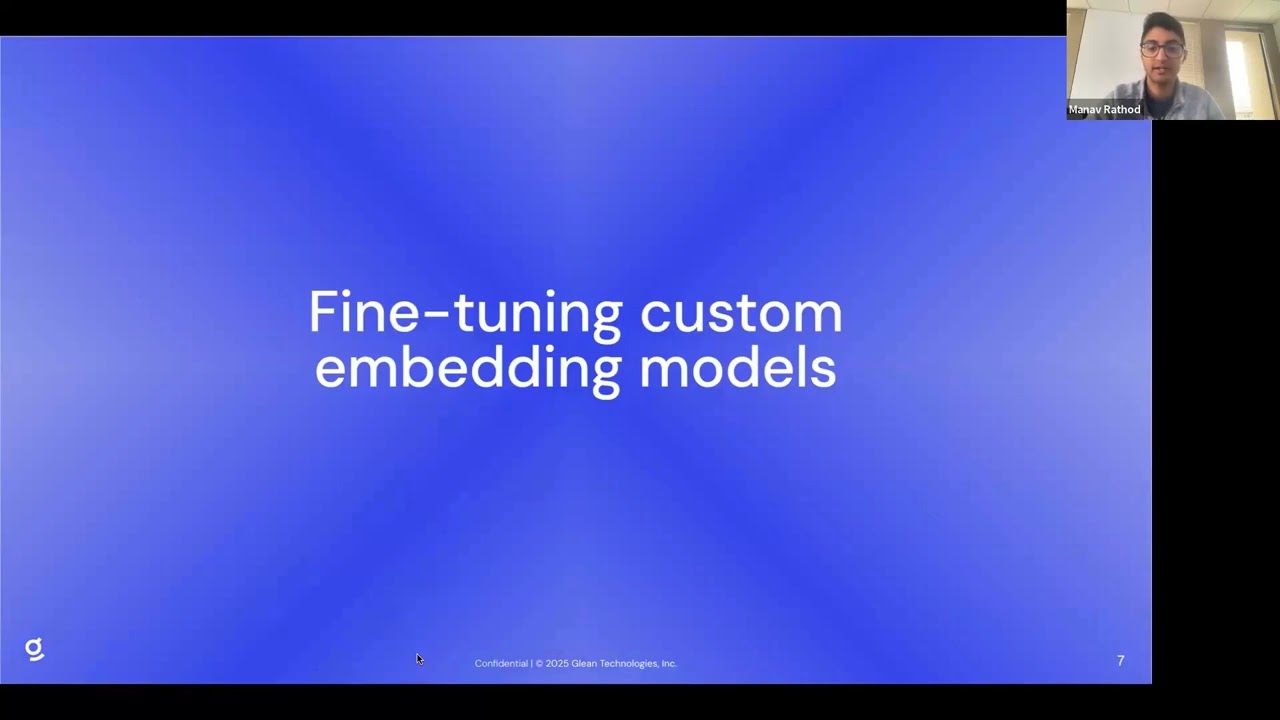 Inside Glean: Fine-Tuning Embedding Models for Optimized AI and Enterprise Search
