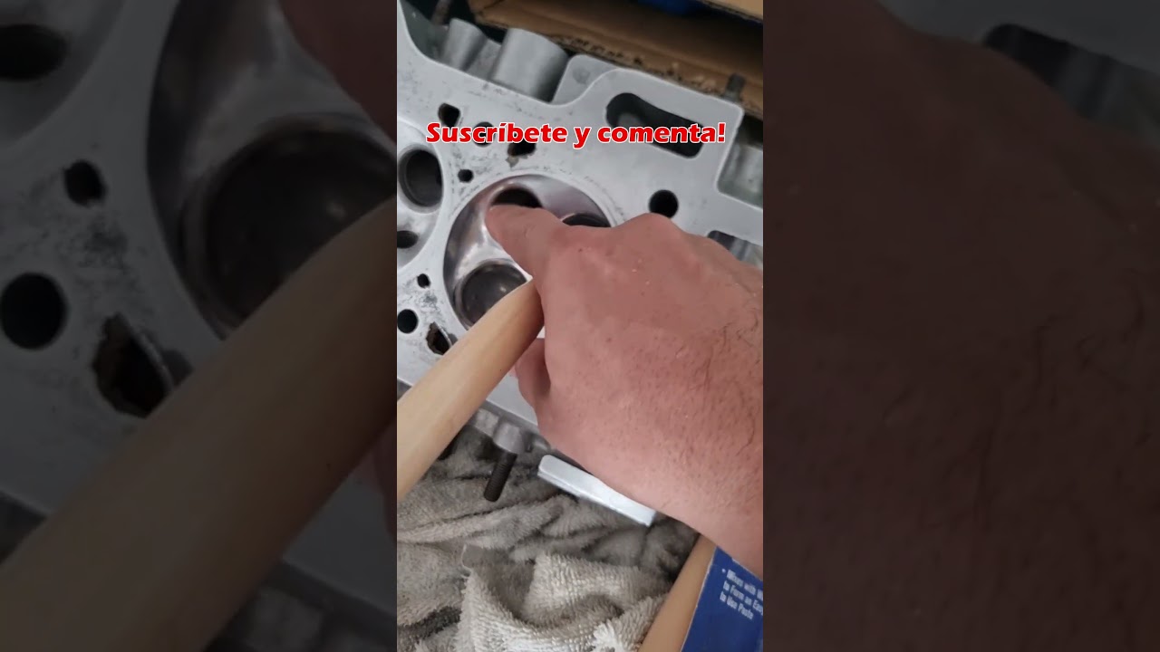 Como se asientan las v&aacute;lvulas a mano #aprendermecanica #automobile
