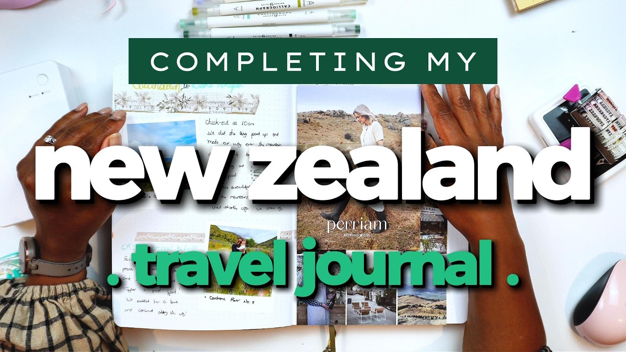 I Finished My New Zealand Travel Journal ✨ Process with Archer & Olive Kit + Full Flip Through