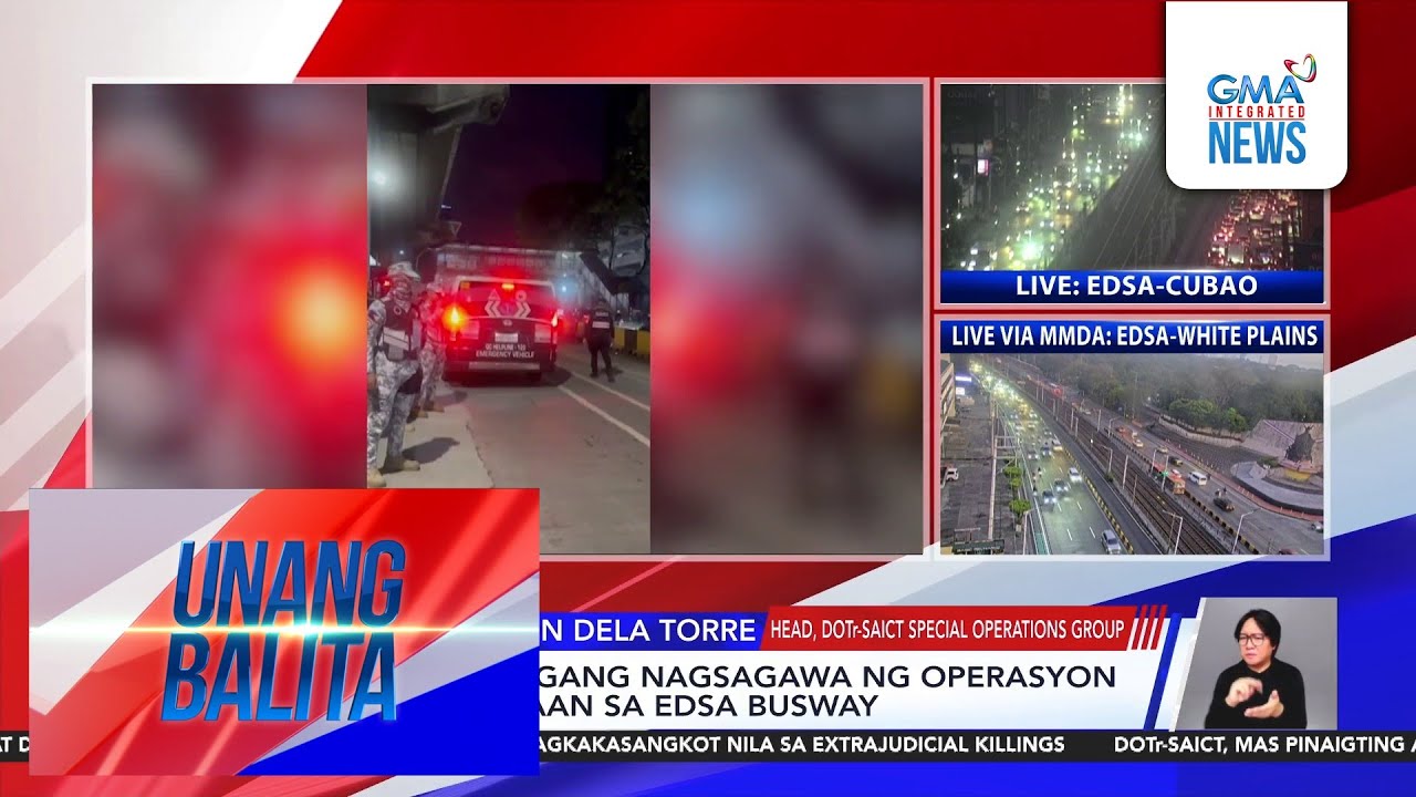 DOTr-SAICT, maagang nagsagawa ng operasyon sa mga dumaraan sa EDSA busway | Unang Hirit