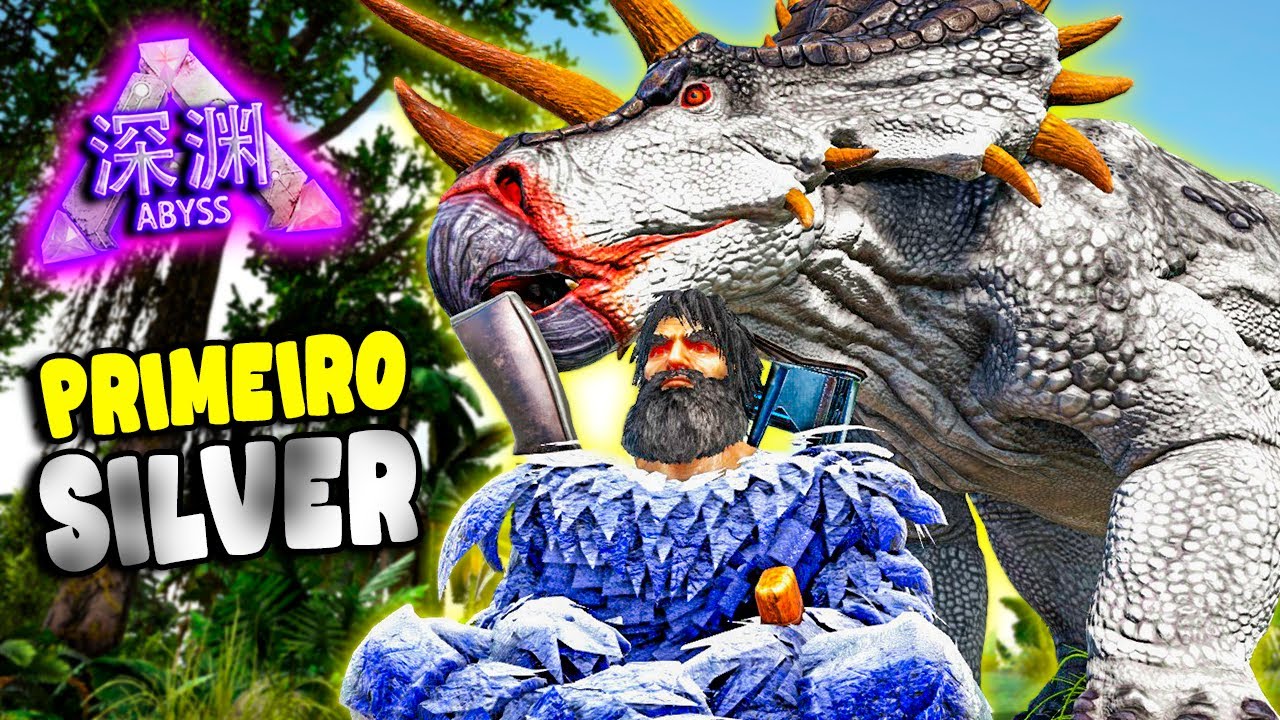 DOMEI MEU PRIMEIRO DINOSSAURO SILVER!! FRUTAS INFINITAS!! - ARK ABYSS #03