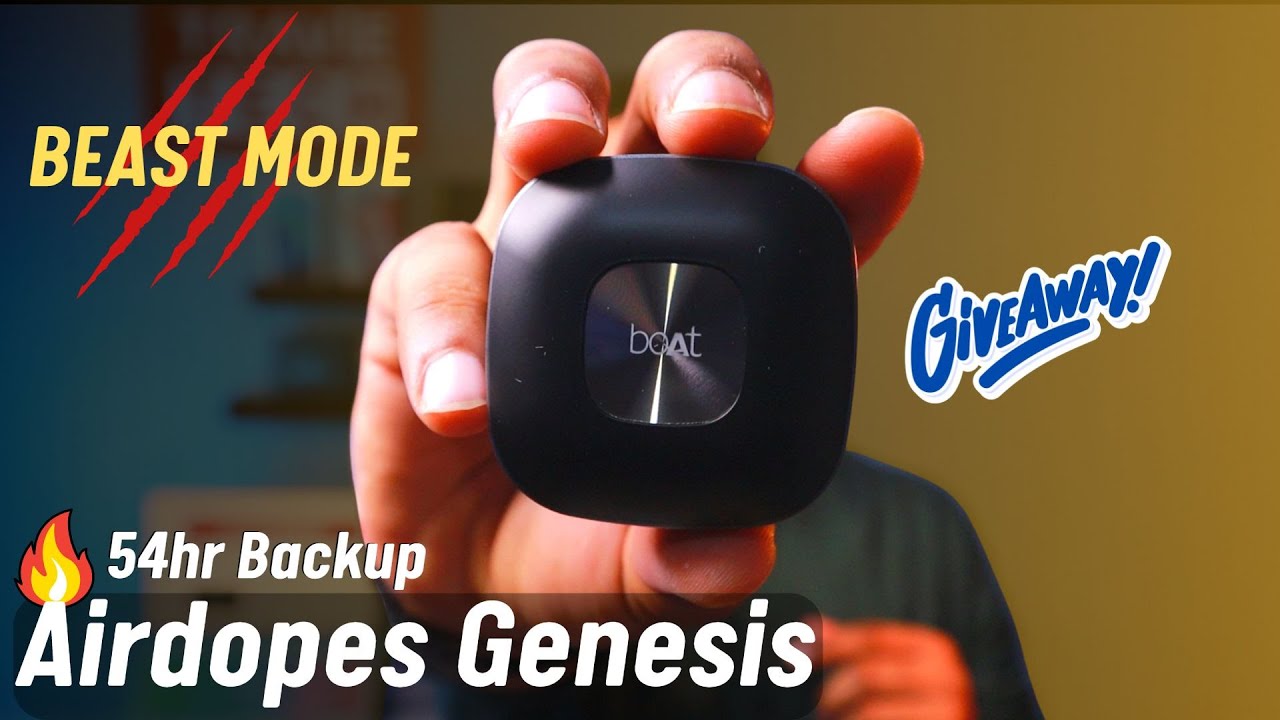 Boat Airdopes Genesis Unboxing & Giveaway⚡  54hrs Playback time, 13mm Drivers 🔥
