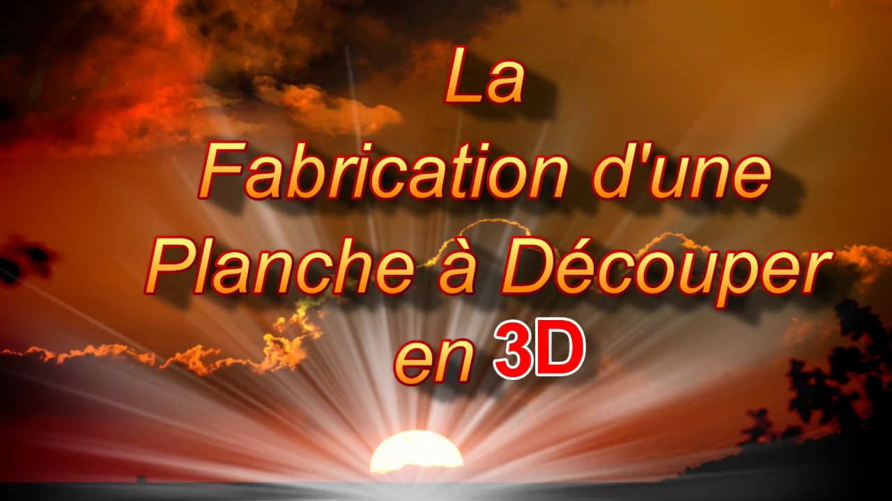 3D END GRAIN CUTTING BOARD / PLANCHE 3D GRAIN DEBOUT