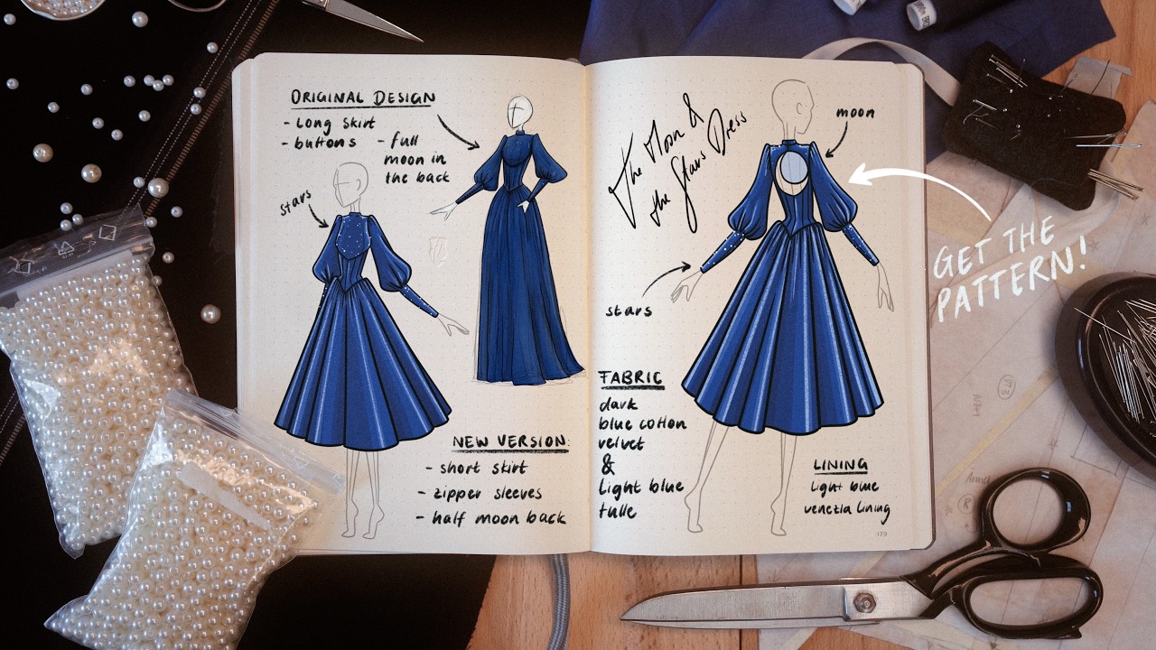 Sewing my favorite Dress that went viral 5 Years ago  ... The Moon and the Stars Dress
