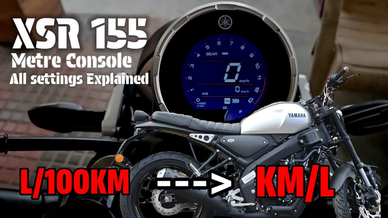 XSR155 Metre All Settings - L/100Km to Km/L #XSR155 #xsr #tamil #review #settings 