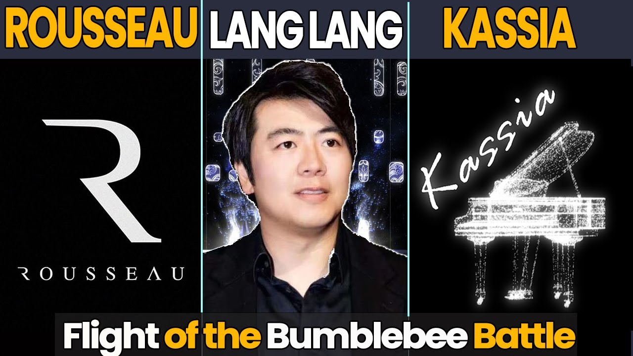 Flight of the Bumblebee Battle : Rousseau Vs Kassia  Vs Lang Lang (FASTEST PIANIST)