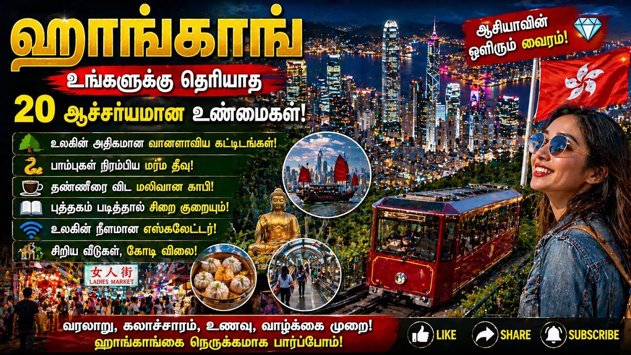 ஹாங்காங் - உலகின் மிக விசித்திரமான நகரம் | Amazing Facts About Hong Kong in Tamil