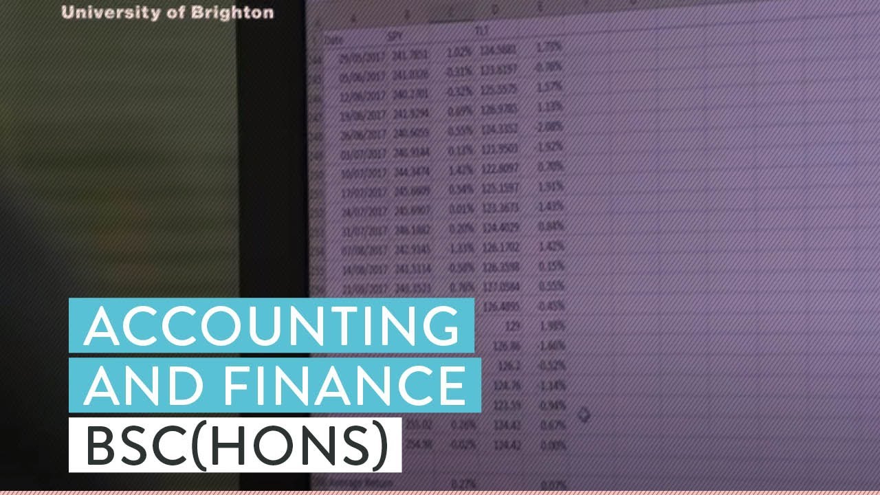 Accounting and Finance BSc(Hons) | university of Brighton