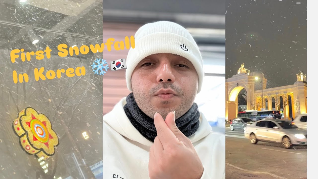 First Snow Just Hit Korea 🇰🇷🫰🏼♥️❄️ | Chill Vibes, Warm Heart 💫