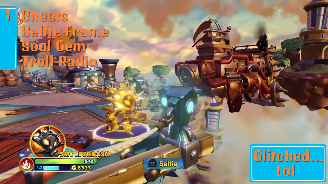 Sky Fortress Walkthrough, Guide, 100%, All Secrets, All Collectables - Skylanders Imaginators