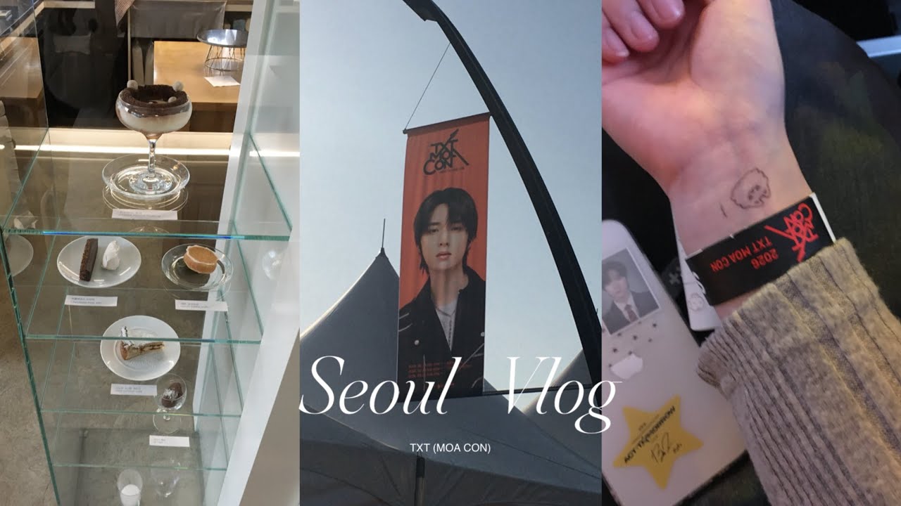 Seoul Vlog:)TXT MOACON 2泊3日韓国ひとり旅🇰🇷🤍┆ソウルコン┆渡韓ブイログ┆弘大,聖水
