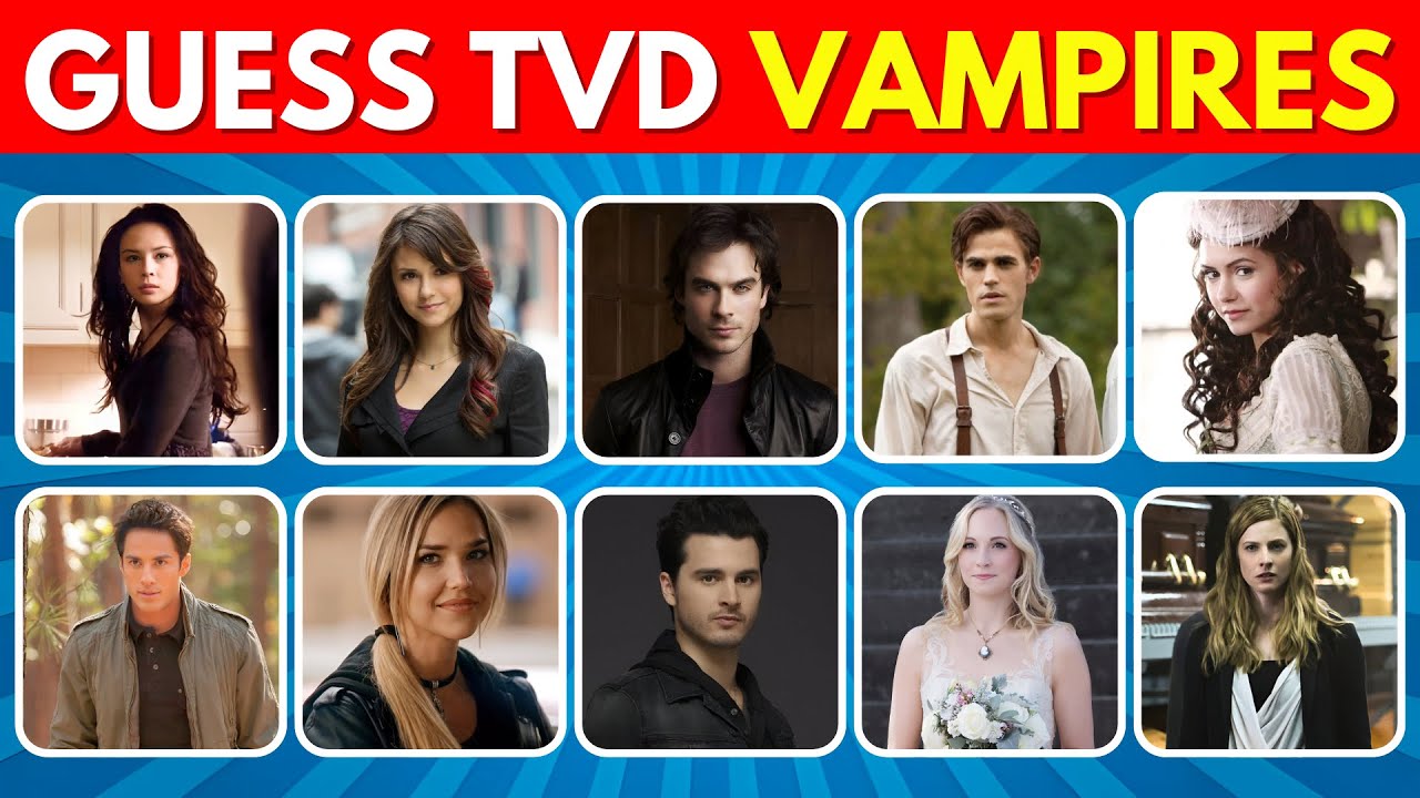 Can You Guess the Vampires from The Vampire Diaries 🧛‍♂️ | TVD Quiz