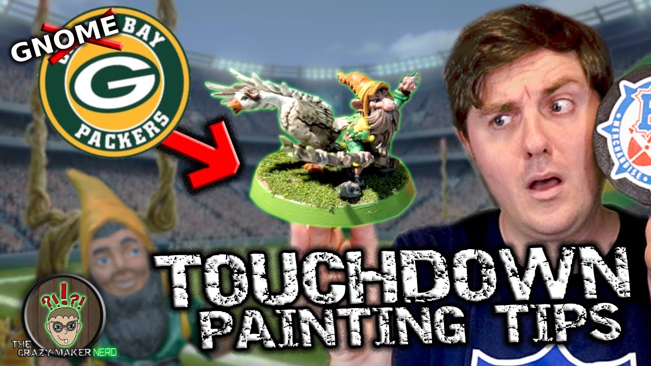 Gnome Bay Packers The EASY TRICK for a Super Bloodbowl Paint Job!- The Crazy Maker Nerd - Warhammer
