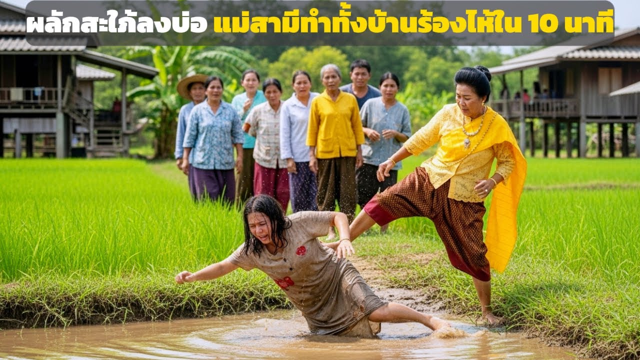 แม่สามีผลักลูกสะใภ้ลงบ่อน้ำตอนกลางวัน 10 นาทีต่อมาครอบครัวทั้งหมดร่ำไห้หน้าบ้าน | ดราม่าครอบครัว