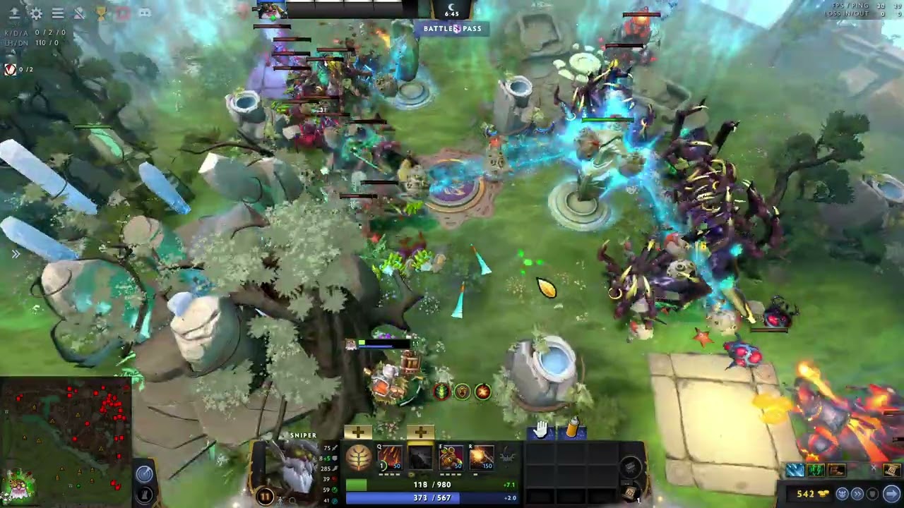 Dota 2 Horde Mode 5P Solo (Ultra - Sniper)