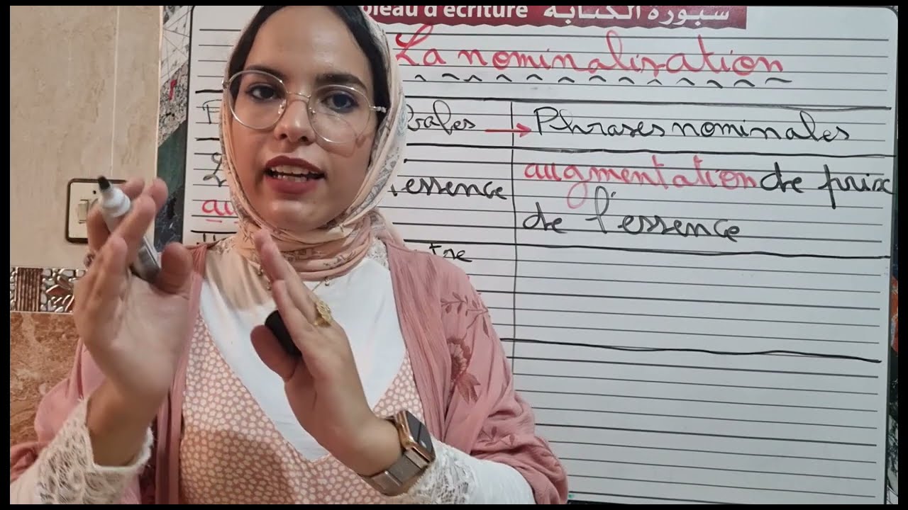 شرح بالعربية La nominalisation : le français au collège page: 18
